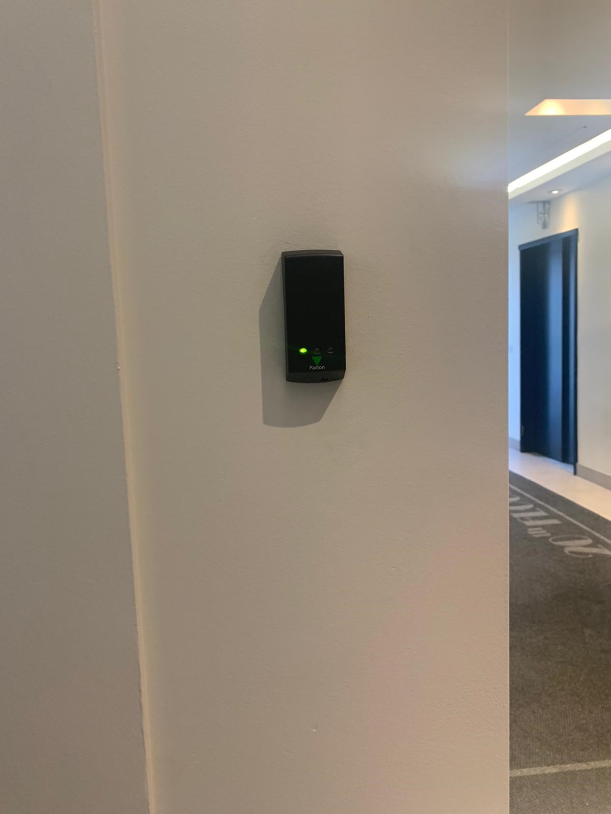 Wall-mounted access reader
