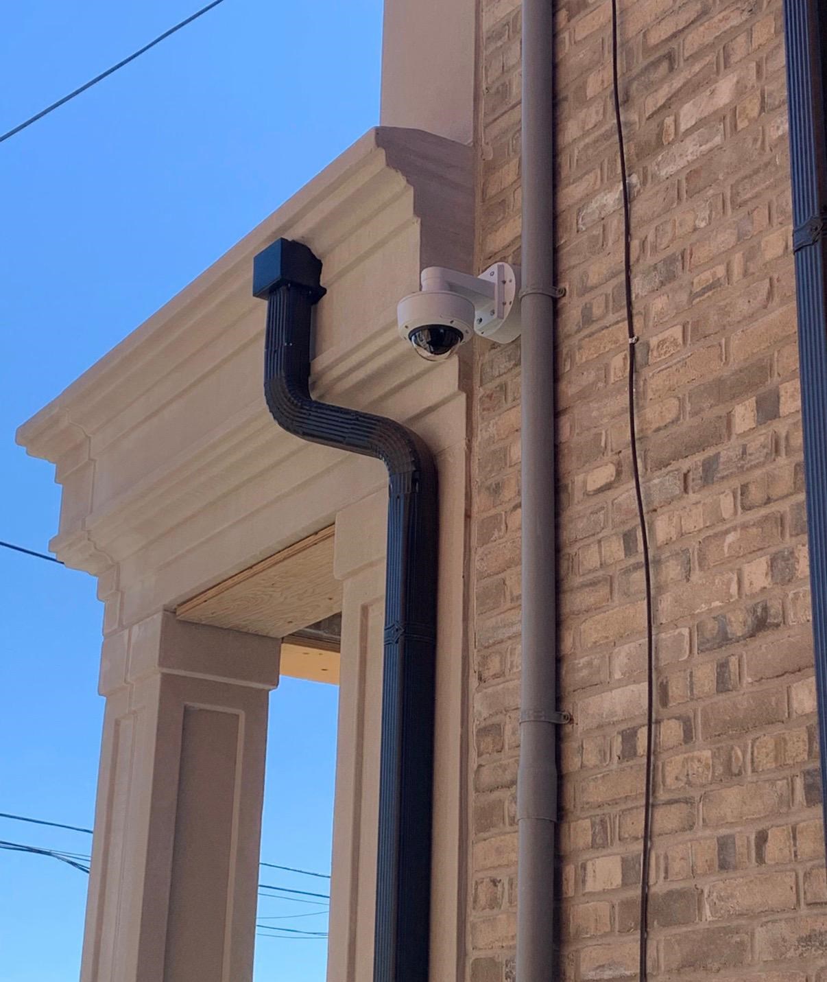 Exterior security camera