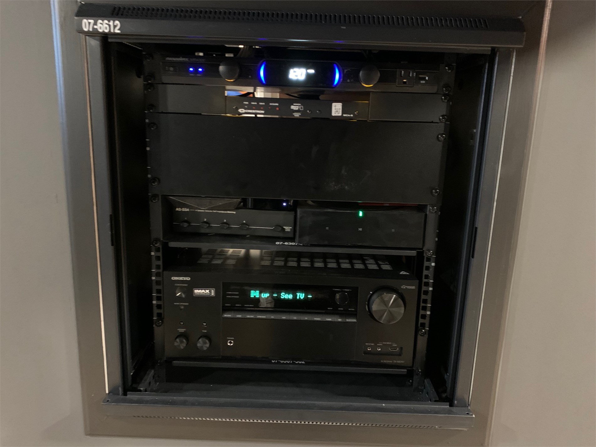 Home theatre AV rack