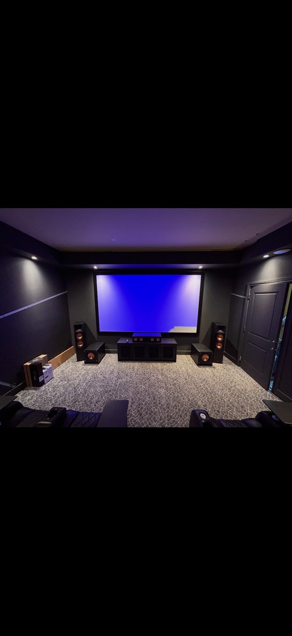 Dedicated home theatre room