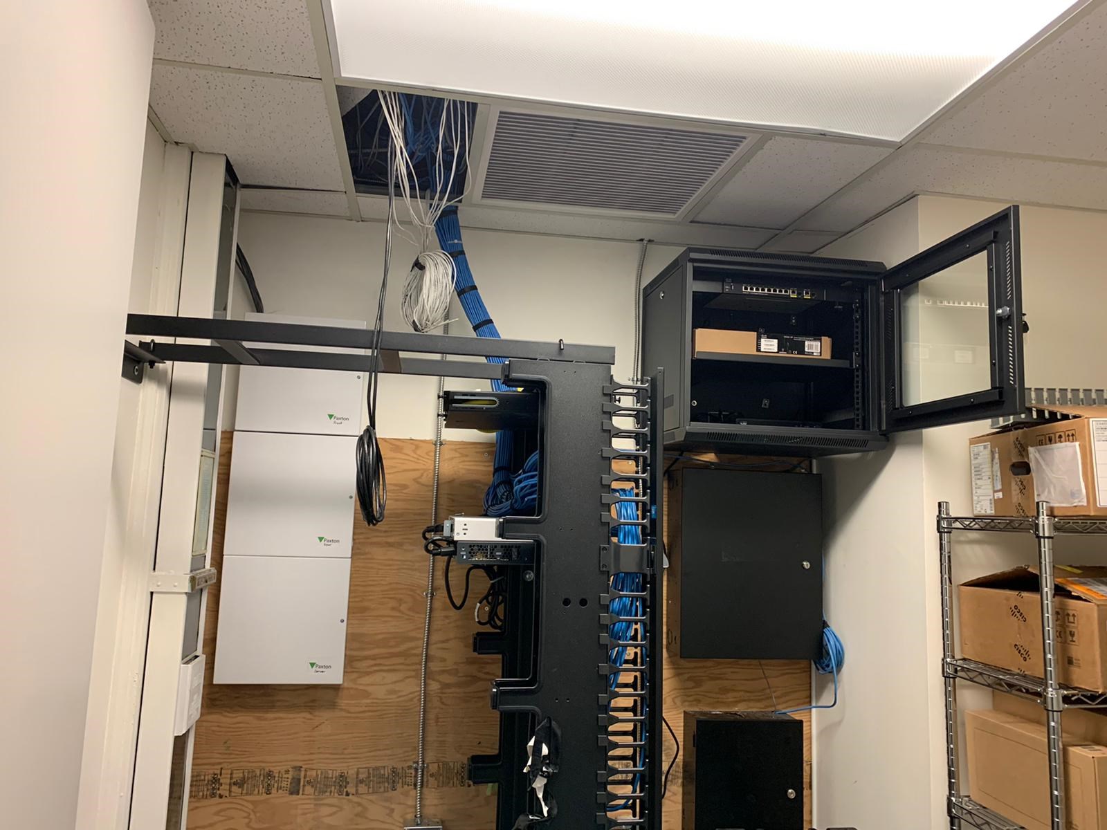 Commercial low voltage rack room