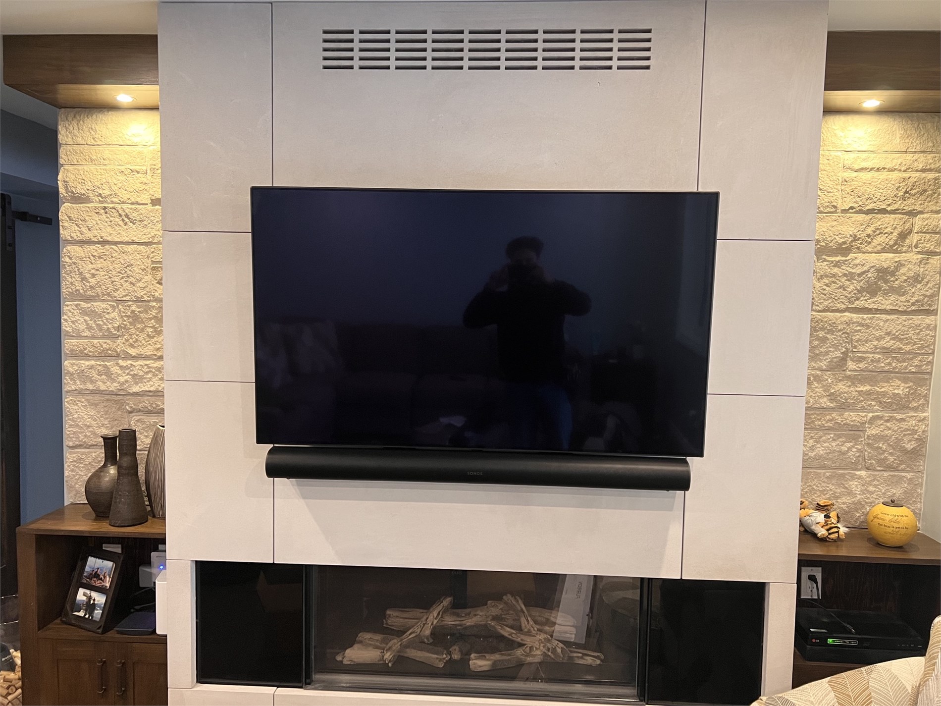 TV and Sonos soundbar